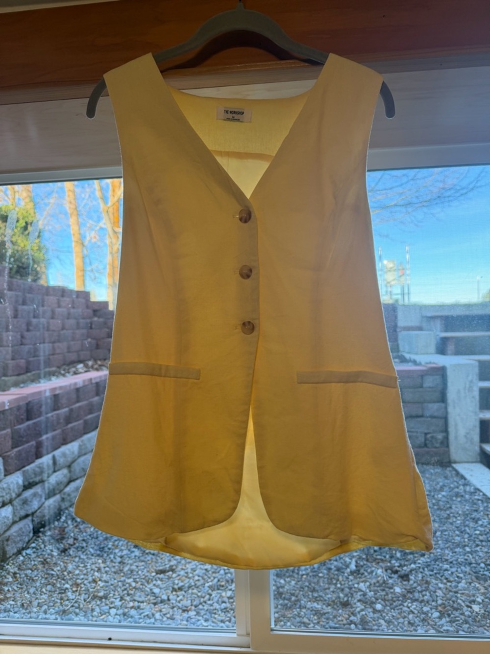 Butter Yellow Suit Vest